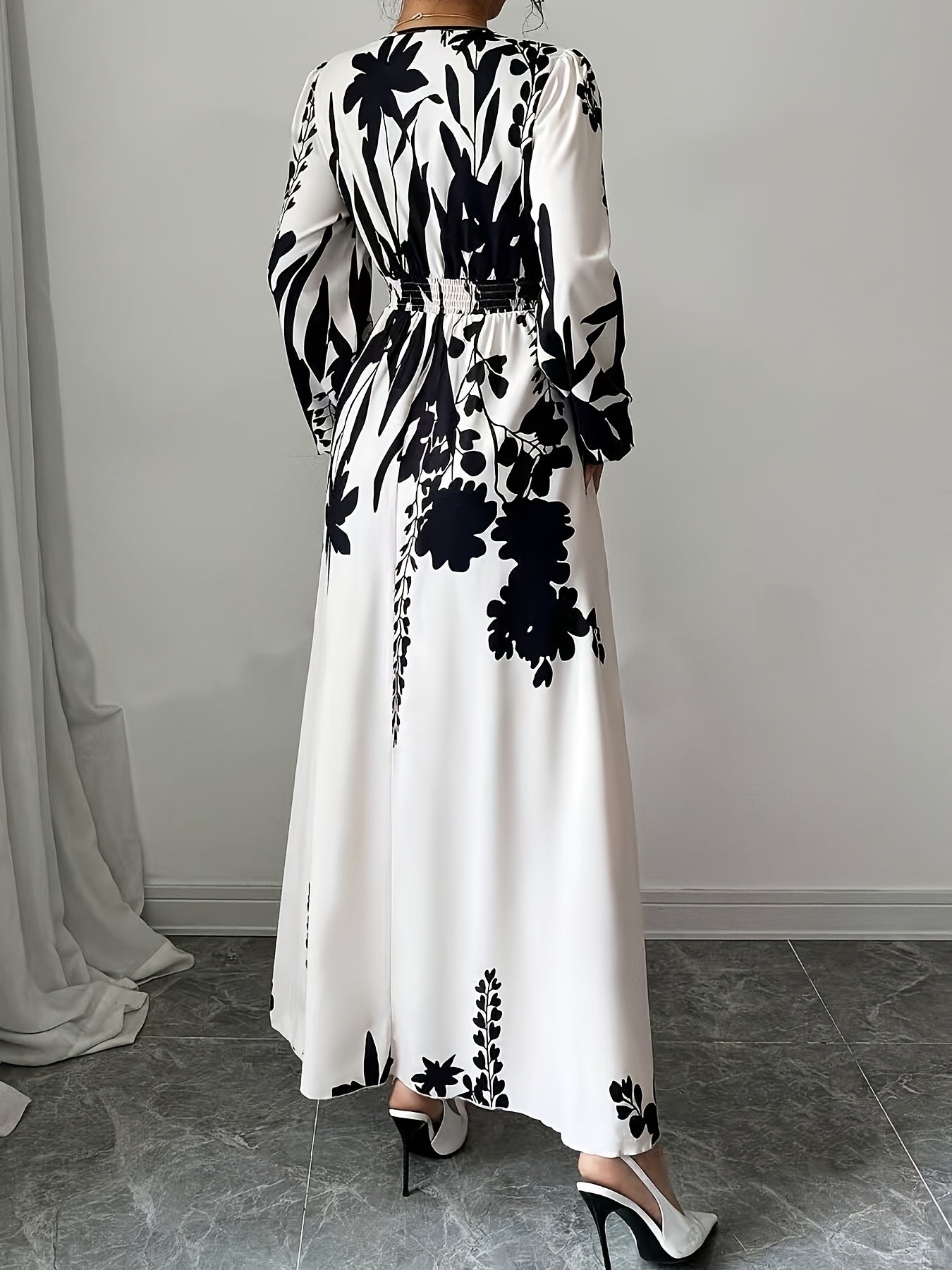 Women's Floral Print Wrap Dress